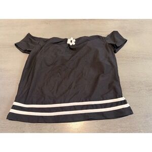 black SIRENA     swimsuit  top tankini size 16